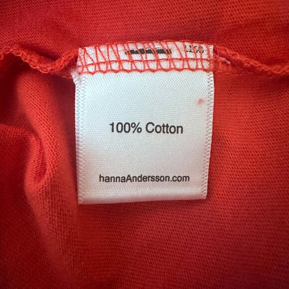 Hanna Andersson Space Themed Orange Cotton T-Shirt Short Sleeves Size Boy US 4 - Picture 11 of 13